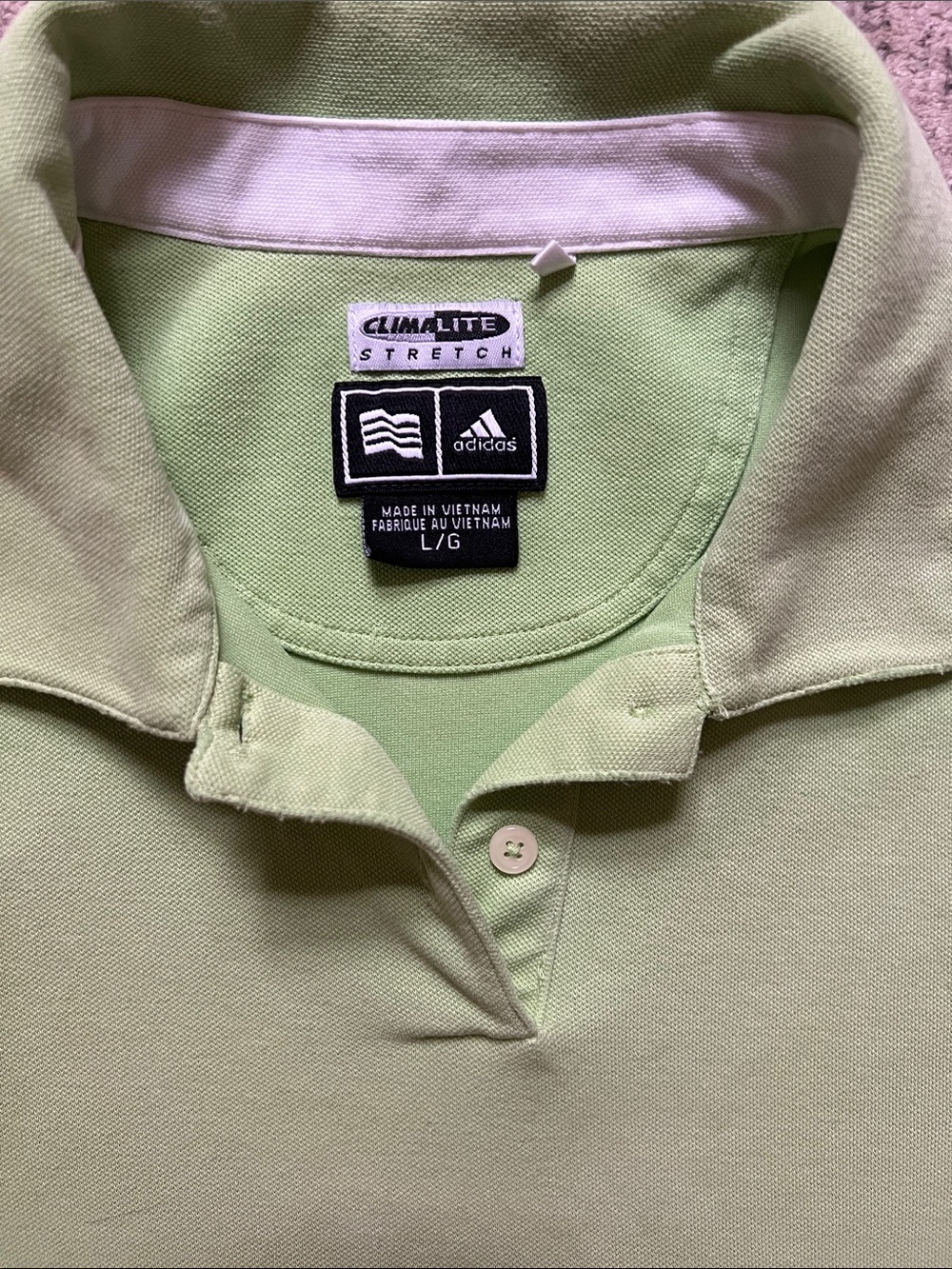 Adidas Sleeveless Polo Tank Top in Lime Green - Picture 2 of 4